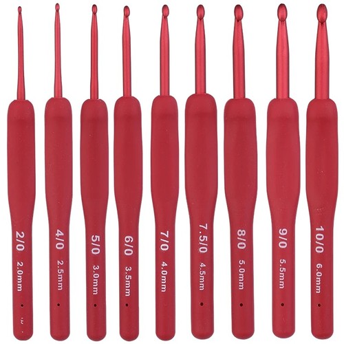 9pcs ergonomic crochet hooks - 9pcs,