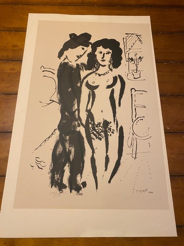 Les amoureux marc chagall - amoureux, by