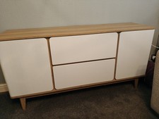 Beach Wood and White Sideboard
