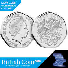 Festive 50p Coin - Christmas Carols - We Three Kings BUNC 50p