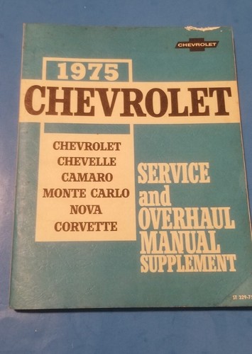 1975 chevrolet service and - chevrolet,