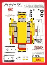4mm Cut Out Card Kit - Model Bus Federation - Mercedes 709D "PMT" - Nimbus 1994