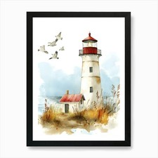 Lighthouse Art Print Framed Wall Art Poster Canvas Print Picture