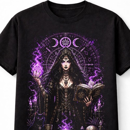 Occult witch gothic pagan moon - pagan,