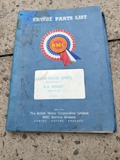 BMC FACTORY AUSTIN-HEALEY SPRITE MG MIDGET BODY SERVICE PARTS LIST 1969 AKD 3514
