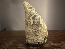 Sperm Whale Scrimshaw Nautical