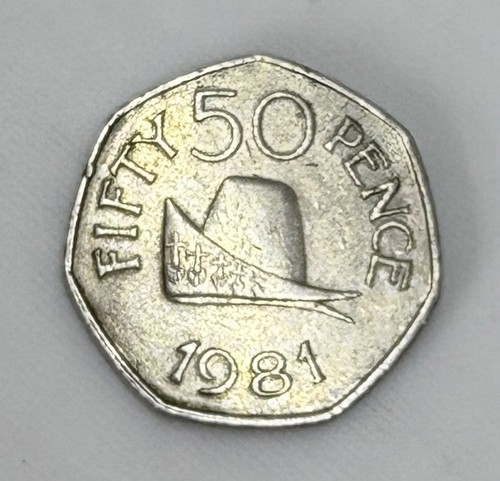 1981 guernsey 50p fifty pence - 1981,