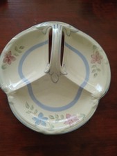 NEWHALL Nirvana Vintage Tri-Part  Trinket / Serving  Dish Plate. Shabby Chic.