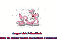 Pink Panther laying down Cartoon Car Bumper Sticker Decal 7 cm laptop phone