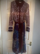 Ladies Collared Button Up Studio 8 By Phase Eight Size 16 Dress lined Nwot