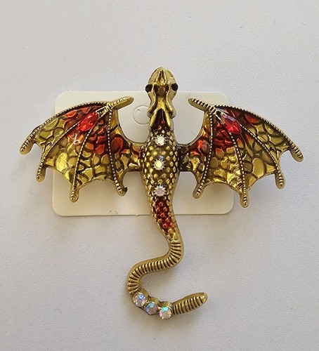 Beautful dragon brooch - beautful,