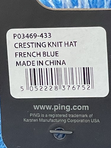 New tagged ping cresting knit - new,