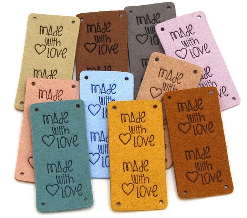 Faux suede leather - leather, labels