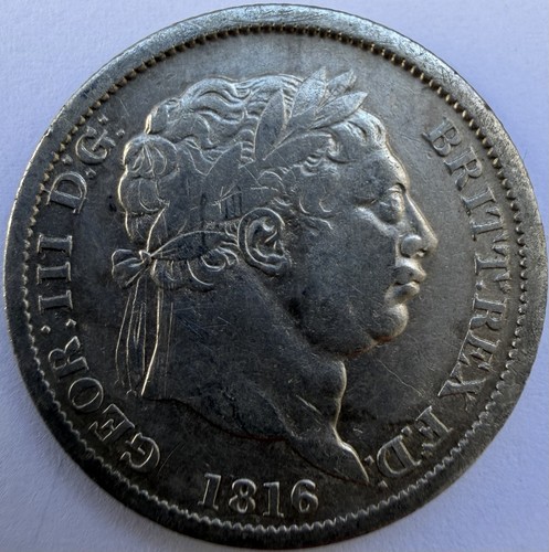 1816 george iii shilling - george,
