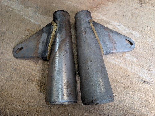 Bsa headlight brackets pair - headlight,
