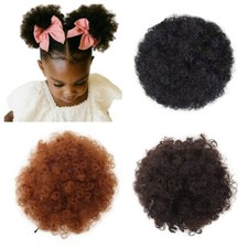 Afro Puff Drawstring Ponytail Synthetic Hair Buns Kinky Curly Hair Donut Chignon