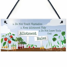 Allotment Rules Sign Garden