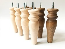 4 x wooden sofa legs