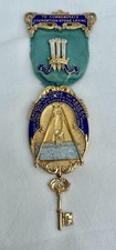 Rare Silver & Enamel Masonic Gatooma Lodge Number 4638 Foundation Jewel.