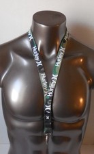 Hurley One & Only Printed Lanyard Keyring detaches Camo/White