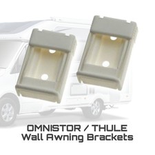 Omnistor Thule Awning Wall Brackets White Pair