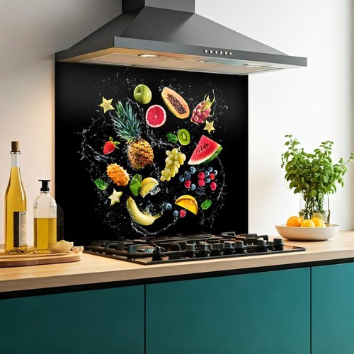 Printed glass kitchen - glass,
