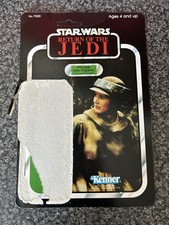 UNPUNCHED 1983 Original KENNER Princess Leia Combat CARD BACK Jedi STAR WARS 79