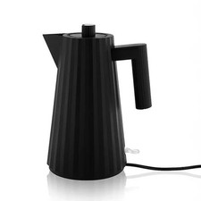 Alessi Plisse Electric 1.7L Water Kettle Black