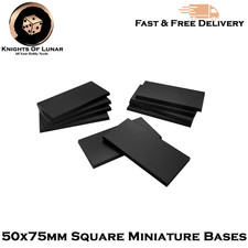 50x75mm Square Miniature Bases