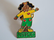 NSPCC pin badge girl with