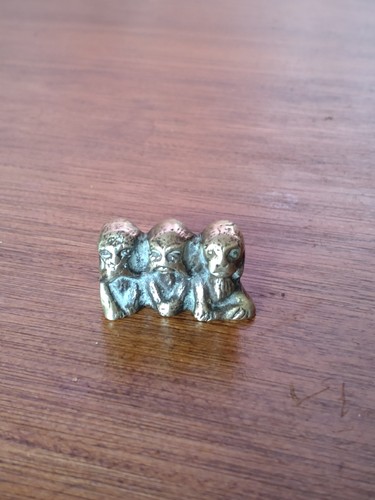 Three wise monkeys brass - wise, brass.