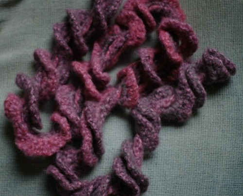 Handmade crochet spiral ribbon - handmade,
