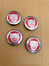 Jaguar XJ40/XJ6/XJS/X300  4 X WHEEL CENTRE CAPS  (RED)
