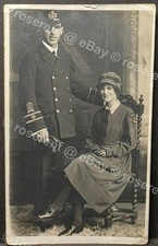 cWW1 WRAF Woman's Royal Air Force & Mercantile Marine Purser Real photo Postcard