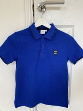HUGO BOSS Boys Polo Shirt 10 Years Blue