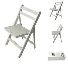 White Wooden Folding Chairs, White Folding Wedding Chairs, Folding Bedroom Chair