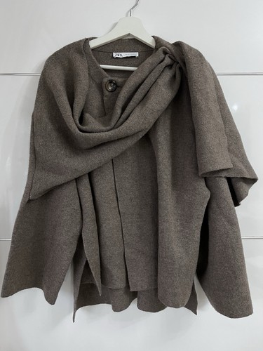 Zara taupe brown wool - taupe,