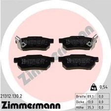 REAR BRAKE PAD SET DISC BRAKE FITS: ROVER 200 II HATCHBACK 218 TD/214 SI/GSI/
