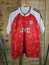Rare Original Arsenal 1990/1992 1991 Champions Home Shirt LARGE ADIDAS 