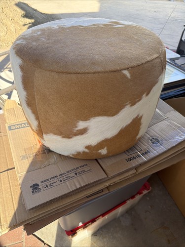 Room and board cowhide - and, stool
