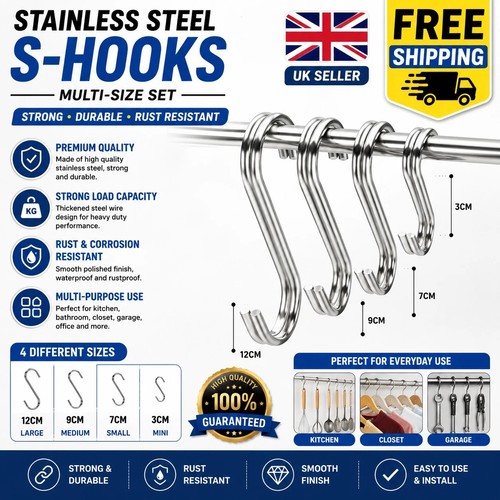Hooks stainless steel - 10,