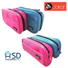 Bright Coloured Pencil Case Makeup Tools Organise Stationery Zipped Pouch Wallet