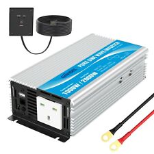 GIANDEL 1000W Pure Sine Wave Power Inverter 12V to AC 240V Converter with Remote