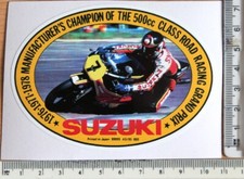 TEAM SUZUKI ROAD RACING sticker.      (ref A13)
