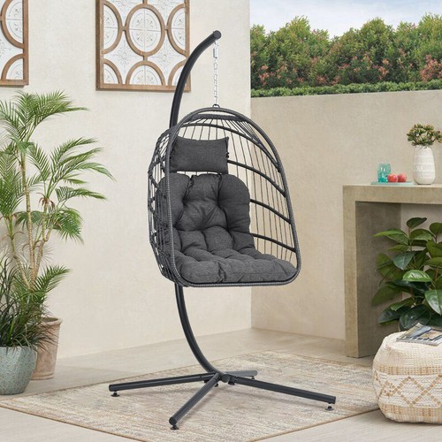 Hanging egg chair rattan - hanging,