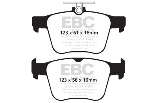 Ebc redstuff rear brake - redstuff,