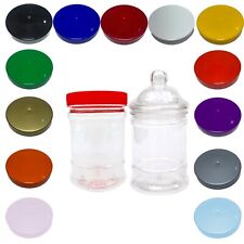 Plastic Sweet Jar Storage Jars Cookie 380ml Craft Garage Kitchen Organisation