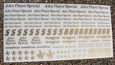 SLOT CAR 1/32nd scale 'JPS' stickers decals fits SCALEXTRIC