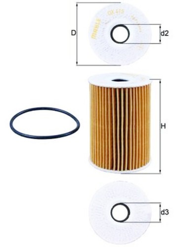 Mahle oil filter for renault - mahle,