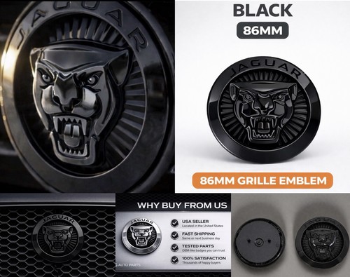 Jaguar black growler grille - black,